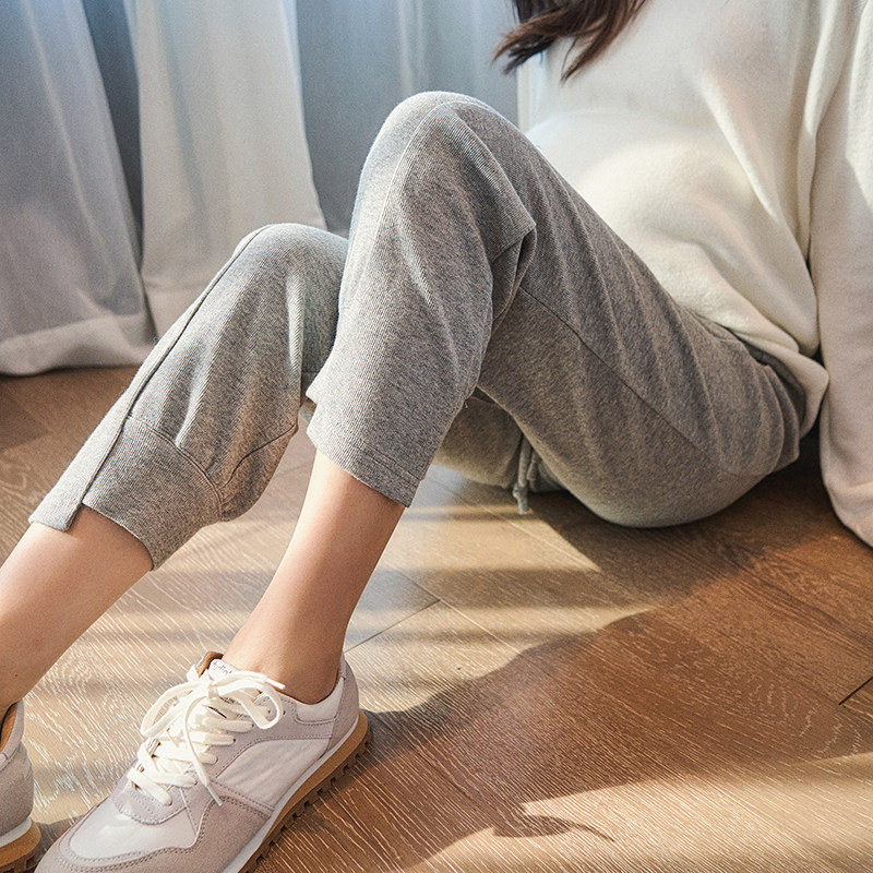 孕妇裤秋季外穿长裤运动休闲裤秋冬时尚秋装春秋潮妈托腹裤大码