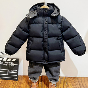 男童棉服冬季外套2025新款儿童加厚羽绒棉衣女童加绒棉袄中大童潮