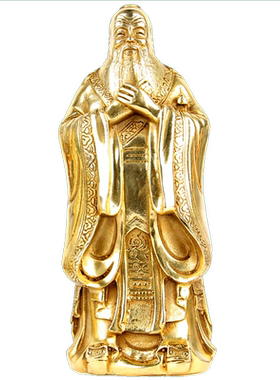 孔子摆件朴器铜质优价廉中式