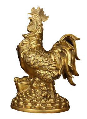 大号铜元宝鸡摆件  铜公鸡摆件 十二生肖鸡摆件