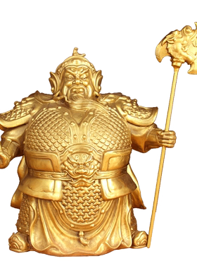 哼哈二将菩萨摆件