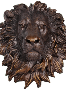 铜狮子摆件 铜狮子头摆件 铜雄狮摆件