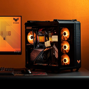 华硕TUF GT502弹药库 全塔侧透台式主机海景房电脑电竞机箱中塔式