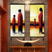 非洲部落挂毯布艺民宿前台卧室装 饰画酒店吧台壁画走廊玄关挂画布