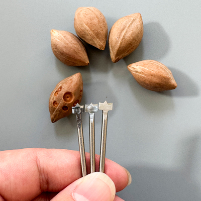 镶金标刀头镶嵌刀文玩镶嵌开槽刀