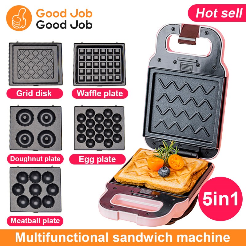 electric sandwich panini waffle cake maker toaster grill 厨房电器 吐司机 原图主图