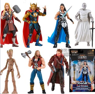 港版漫威MARVEL LEGENDS雷神4 女雷神星爵7人套6寸可动人偶模型