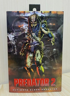 厂货NECA51429 关节可动人偶 铁血战士2铁血战士首领灰背长老现货