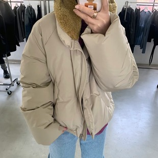 新款 25冬季 classic简约立领可拆卸毛领保暖羽绒服面包服外套 low