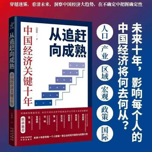 从追赶向成熟中国经济关键十年 冯煦明著 穿越迷雾看清未来洞案中国经济大趋势在不确定中把握确定性未来十年