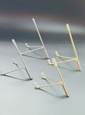 合金电镀石头摆放架石标晶簇金属亚克力支架配件