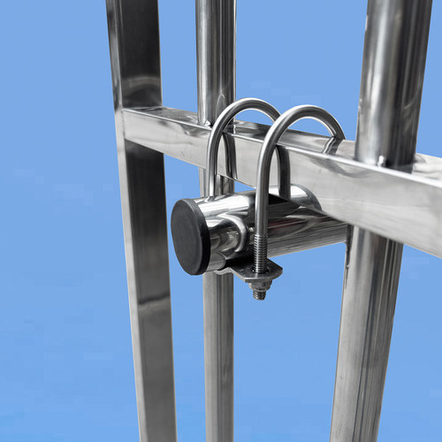 阳台防盗窗加厚不锈钢晾衣杆