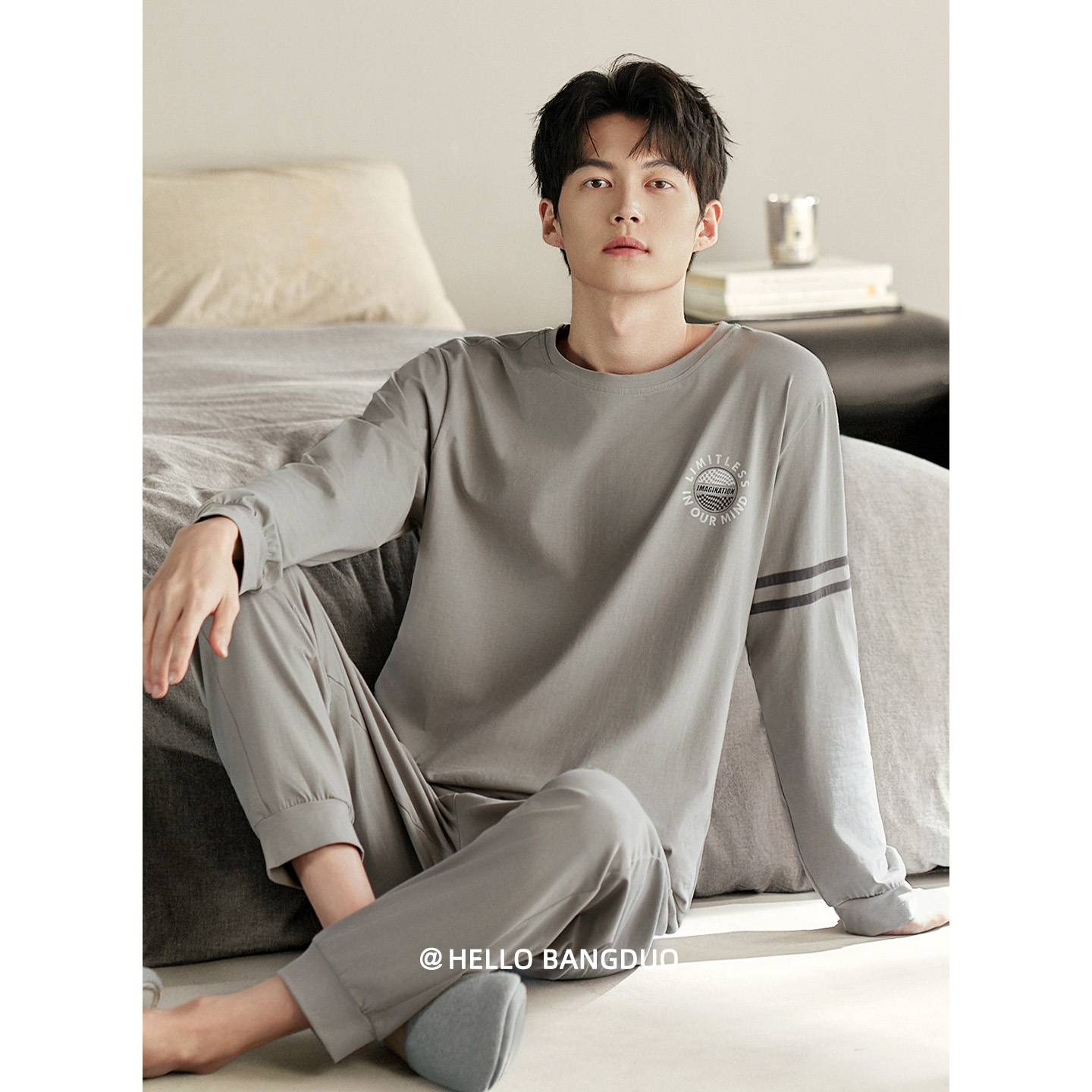 睡衣男士春秋款纯棉长袖家居服