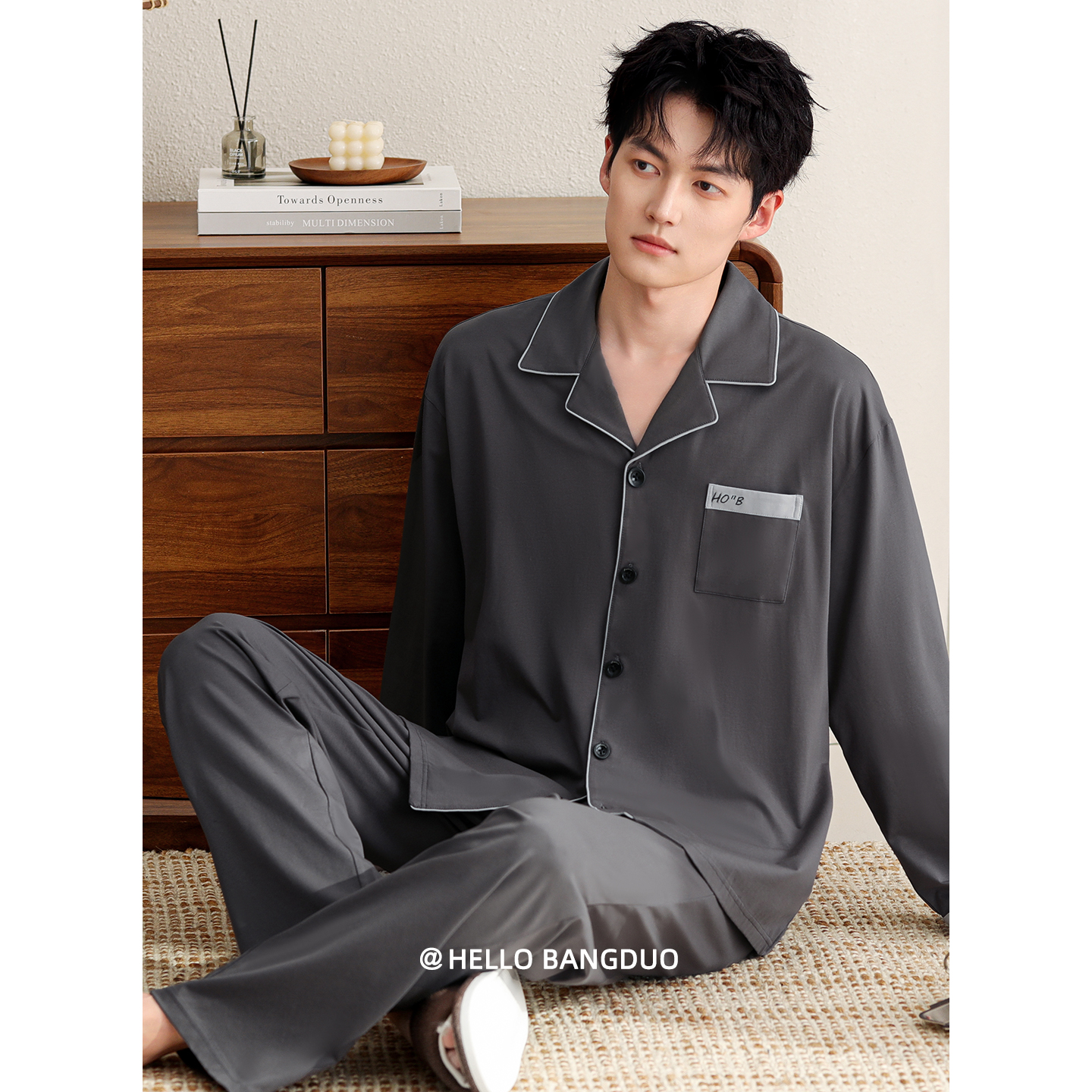 睡衣男士春秋款纯棉长袖家居服