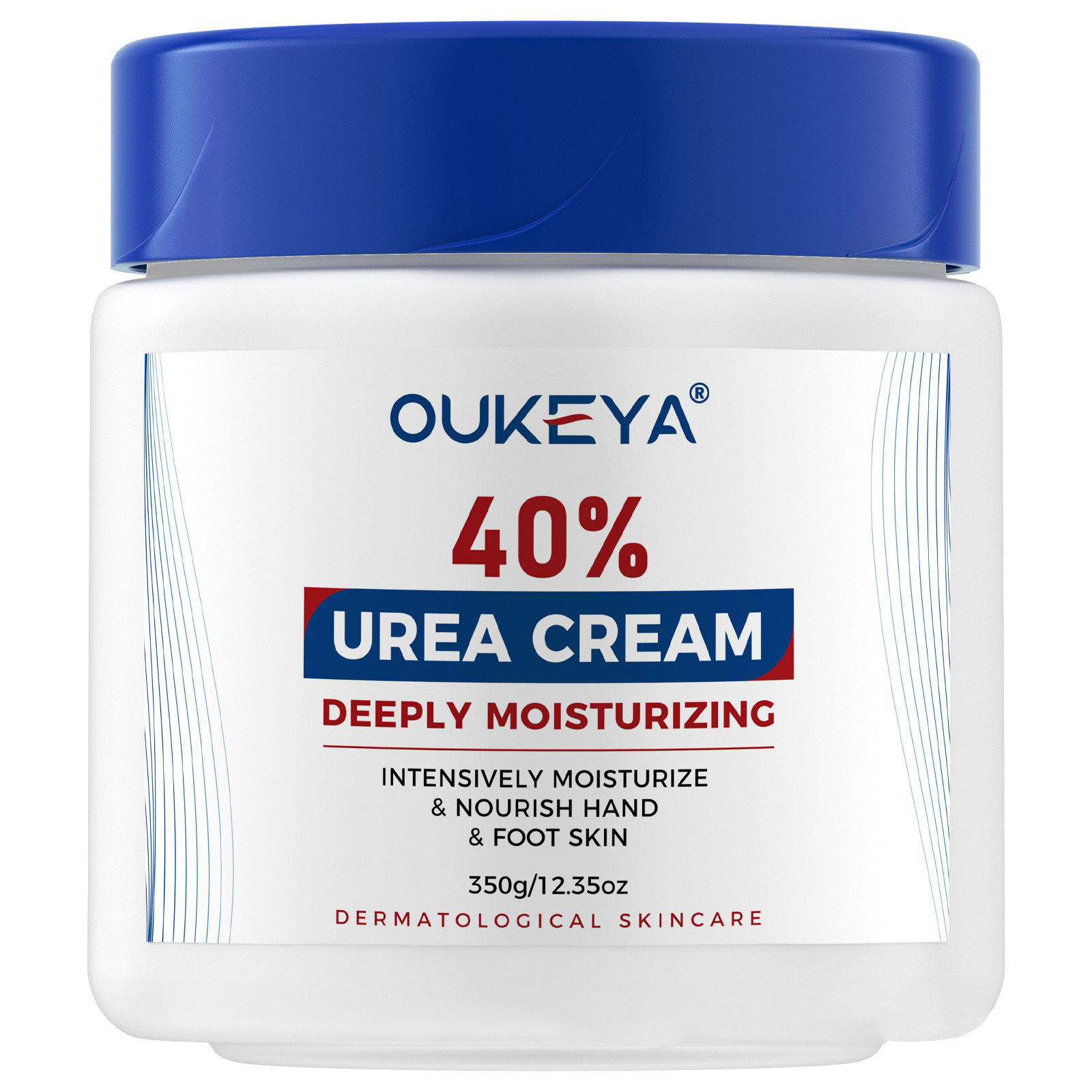 跨境英文亚马逊40% urea cream保湿滋润去角质手足尿素霜身体图片