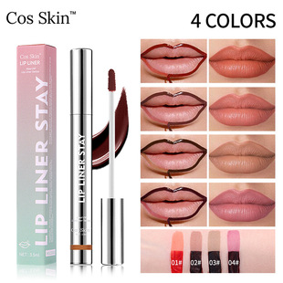 防水丝绒哑光易上色lip glaze cosskin撕拉唇釉 跨境爆款