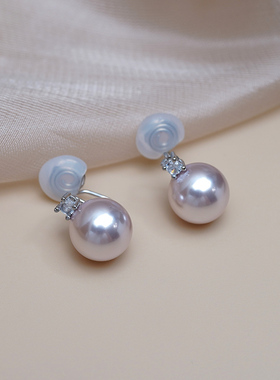 小众轻奢高级感曼塔玫瑰色王妃耳夹耳骨夹时尚通勤简约耳环50658