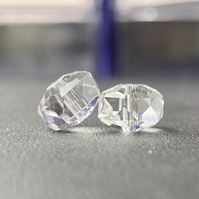 白水晶车轮珠扁散珠DIY手链项链