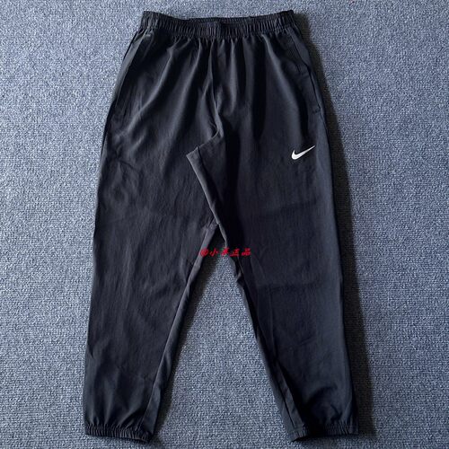 NIKE耐克新款男子健身运动训练梭织束脚休闲跑步九分裤FQ4781-010