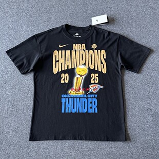 NIKE耐克男短袖俄克拉荷马城雷霆队NBA冠军球队球衣T恤IR5593-010