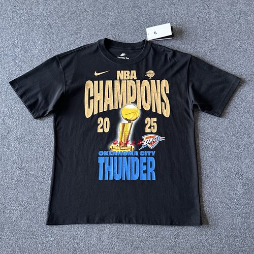 NIKE耐克男短袖俄克拉荷马城雷霆队NBA冠军球队球衣T恤IR5593-010