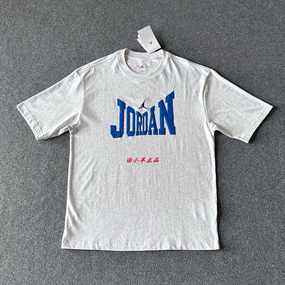 NIKE耐克正品JORDAN男士圆领柔软透气经典运动短袖HV3895-051