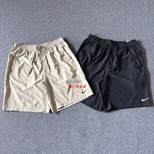 NIKE耐克男夏季运动训练小LOGO休闲五分裤速干无内衬短裤FN2999