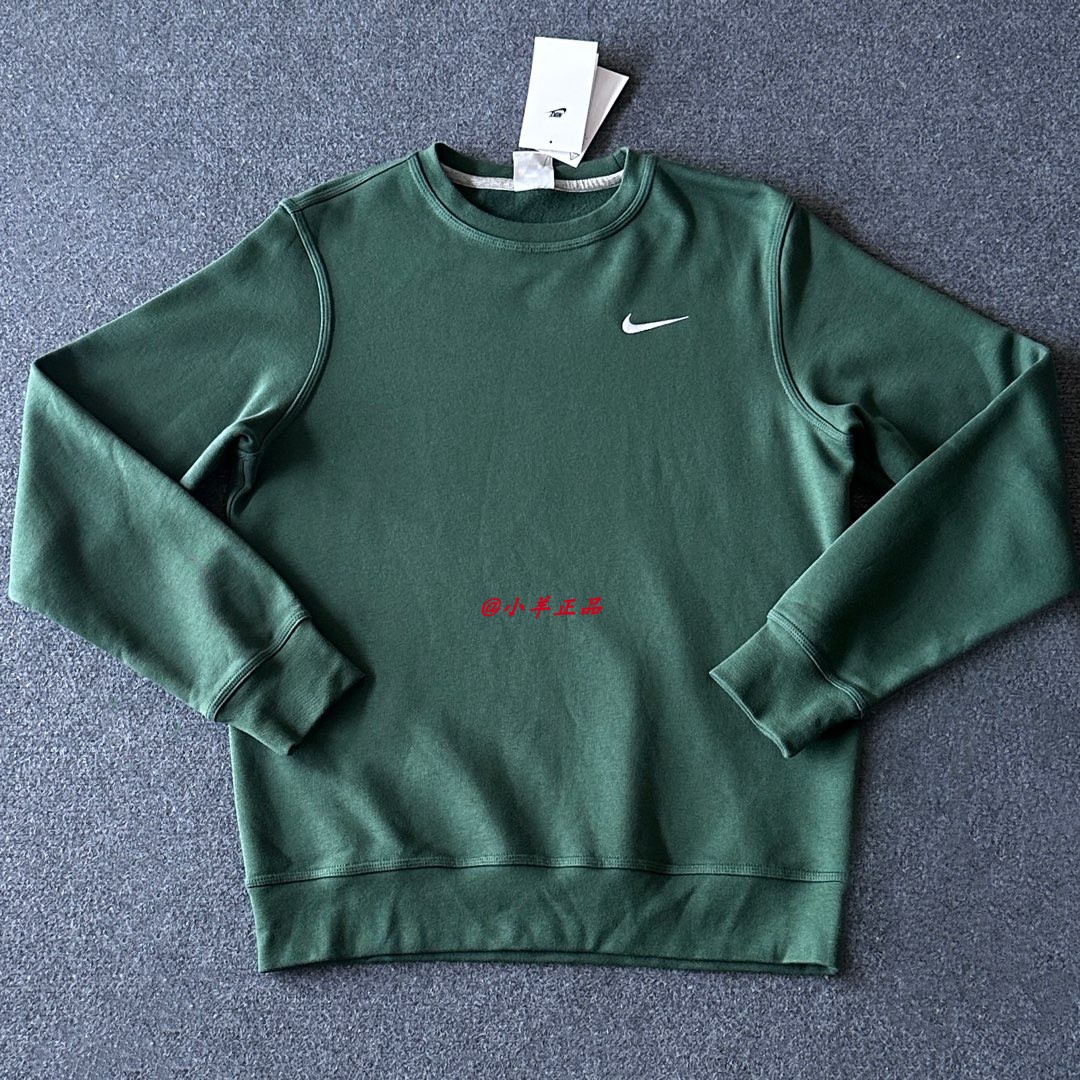 NIKE耐克 秋冬男子运动休闲经典刺绣小勾抓绒长袖卫衣 623459-323