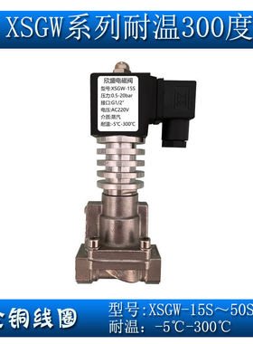 4分6分1寸不锈钢高温高压蒸汽电磁阀XSGW-15S 20S 25S耐高温300度