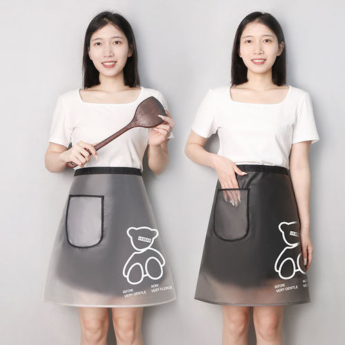 防水防油半身围裙女家用厨房围腰