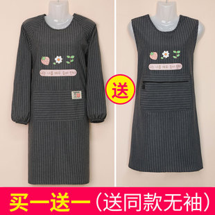夏季 工作服2025新款 罩衣上班做饭围腰 厨房围裙女家用洋气韩版 时尚