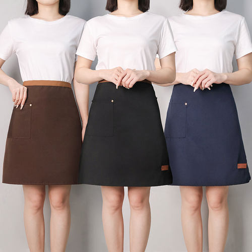 半身围裙女餐饮厨师工作服定制男