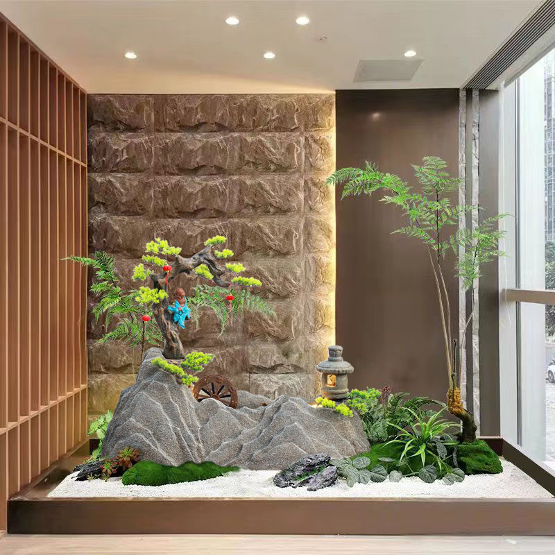 假山流水喷泉摆件阳台庭院聚财风水轮花园装饰品循环水鱼池景观