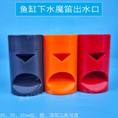 魔笛出水口鱼缸下水管件改装 出水鱼缸出水口升级改造万向静音鸭嘴