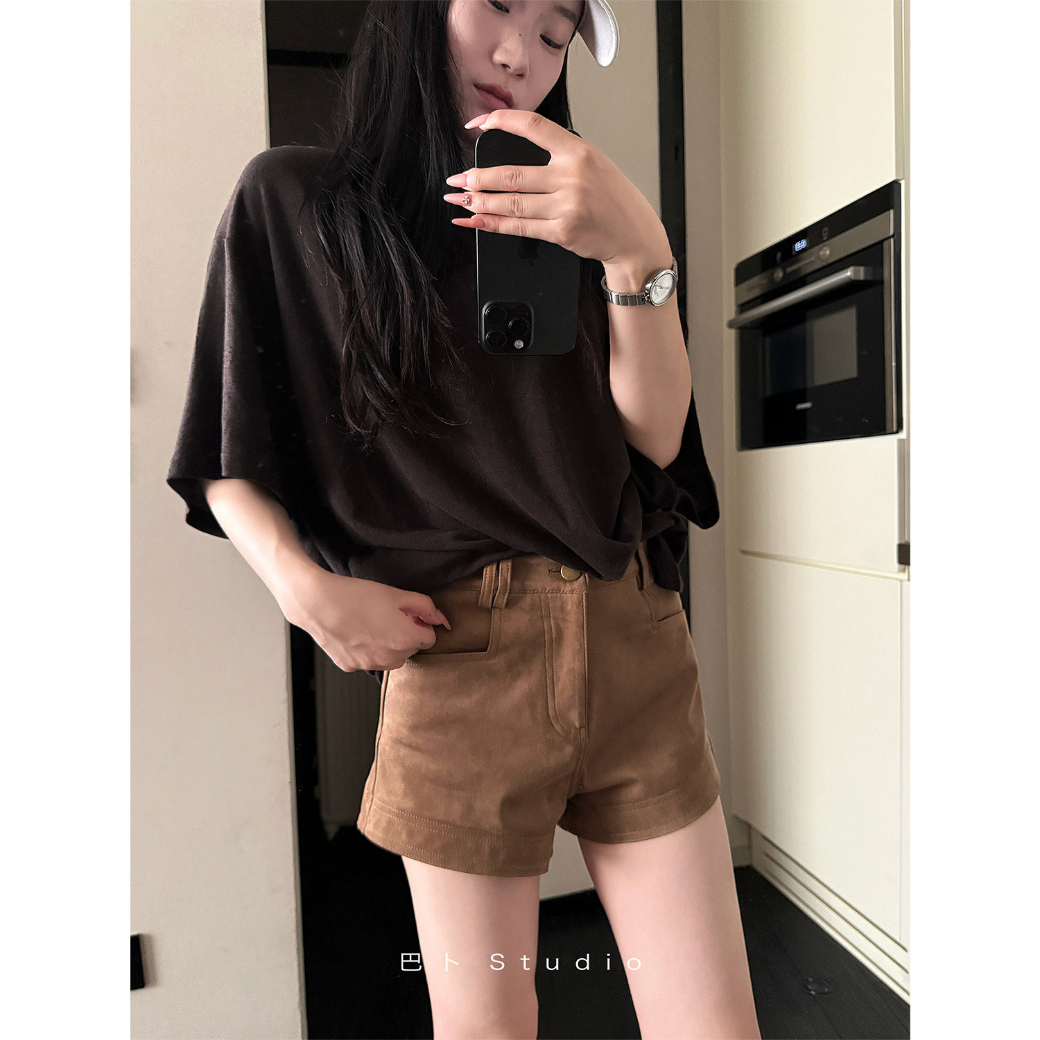 巴卜Studio 卡其色基础款百搭短裤女夏季新款辣妹高腰显瘦热裤,女装/女士精品,休闲裤,淘宝优惠券,粉丝福利购,淘宝优惠卷