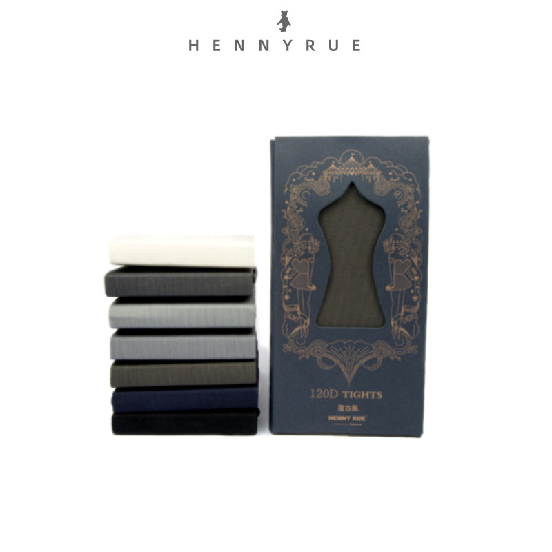 清仓henny rue秋冬女士120d微压显瘦小熊打底裤打底袜