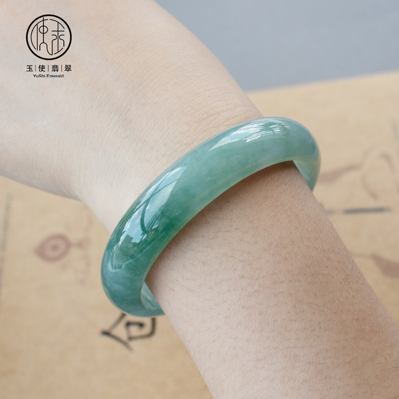 natural Royal Bracelet Ellipse Jade bracelet Ice waxy kind Myanmar Jade bracelets LeBronin the Jewelry/Diamond/Jade/Gold , Jade (New) , Bracelets  category - from Buy2taobao.com to provide professional Taobao agent buy service