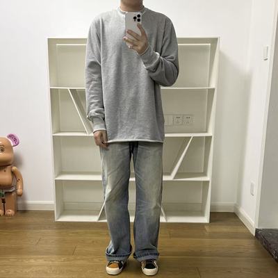 BTTJOB陈冠希灰色套头卫衣纯棉