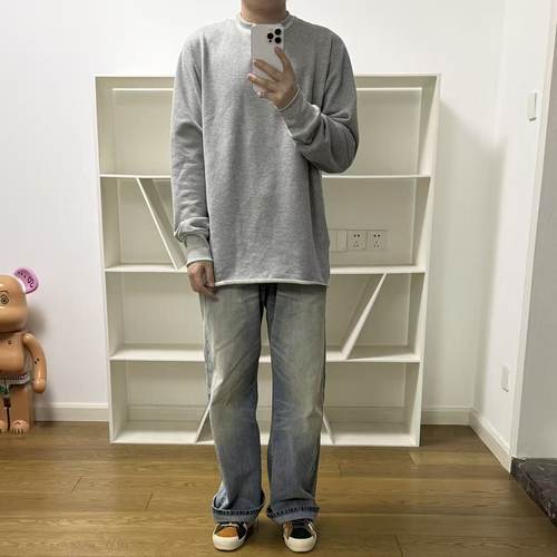 BTTJOB陈冠希灰色套头卫衣纯棉