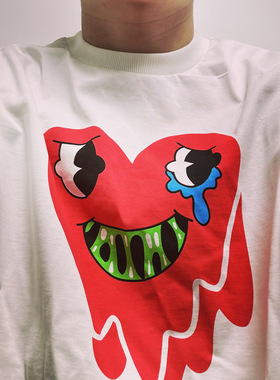 BTTJOB x EU x Emotional Heart Zomble Red Tshirt