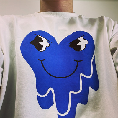 BTTJOB短袖潮牌青年蓝心