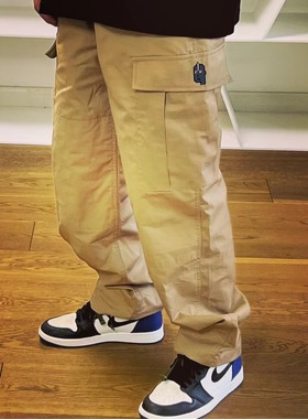 BTTJOB ZOMBIE PUNKS  COTTON PANTS 像素朋克刺绣口袋四纹工装裤