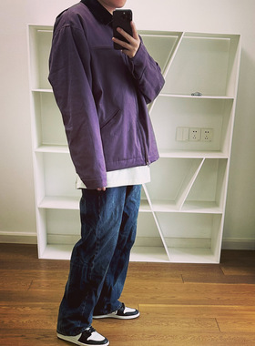 BTTJOB Vintage 1980s Purple og Jacket 紫色工装底特律夹克棉服