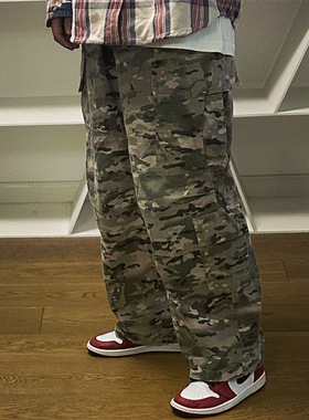 BTTJOB Multicam Combat Pants 多口袋酵洗磨白工装迷彩裤
