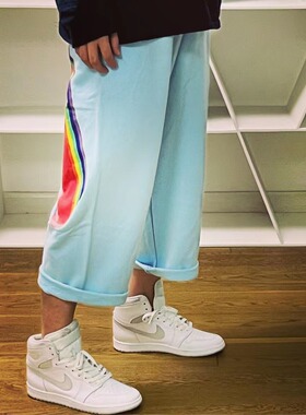 BTTJOB VINTAGE KUNG FU  PANTS 水蓝功夫纯棉运动裤