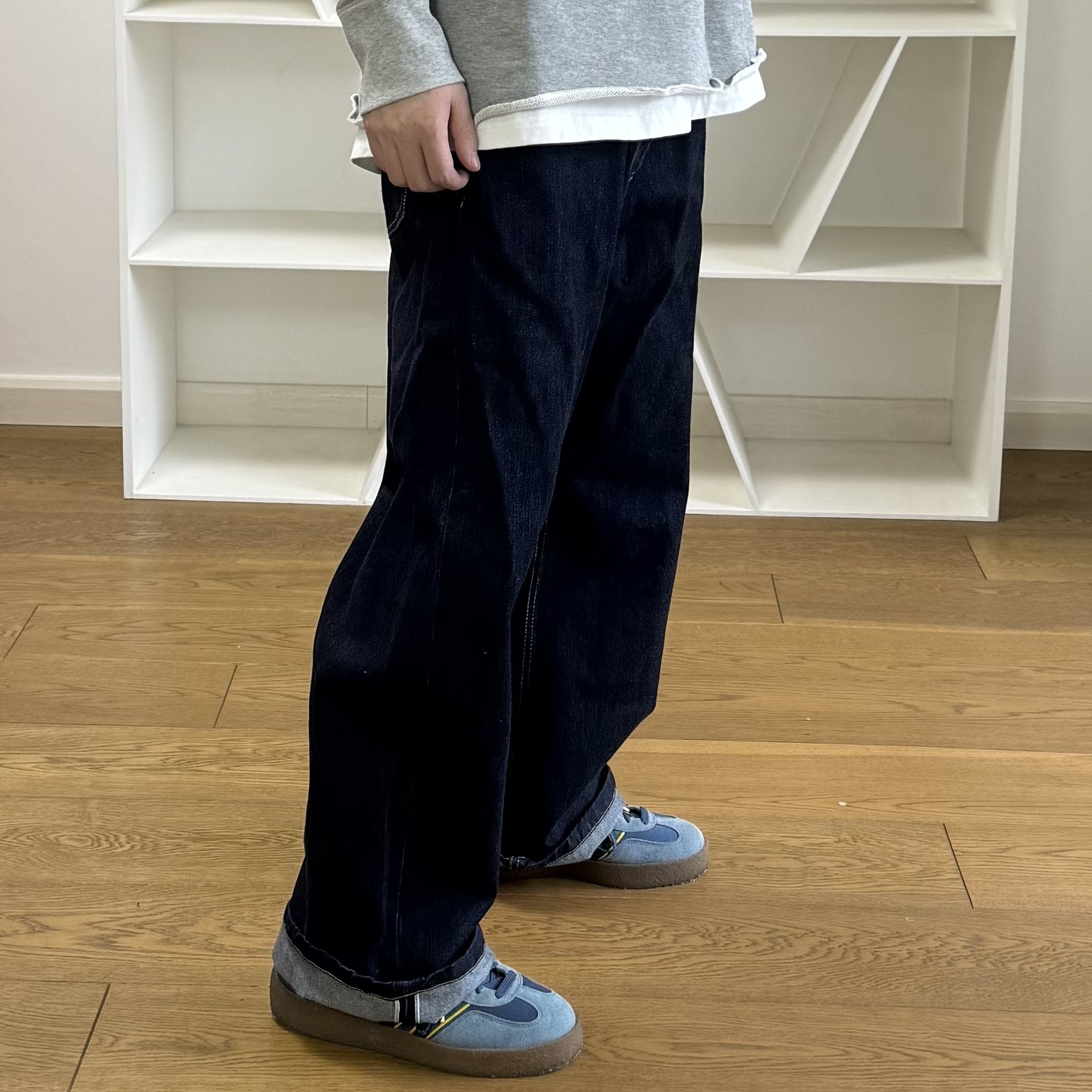 BTTJOB Red-selvedge Denim Jeans窄幅机赤耳原浆宽松直筒牛仔裤