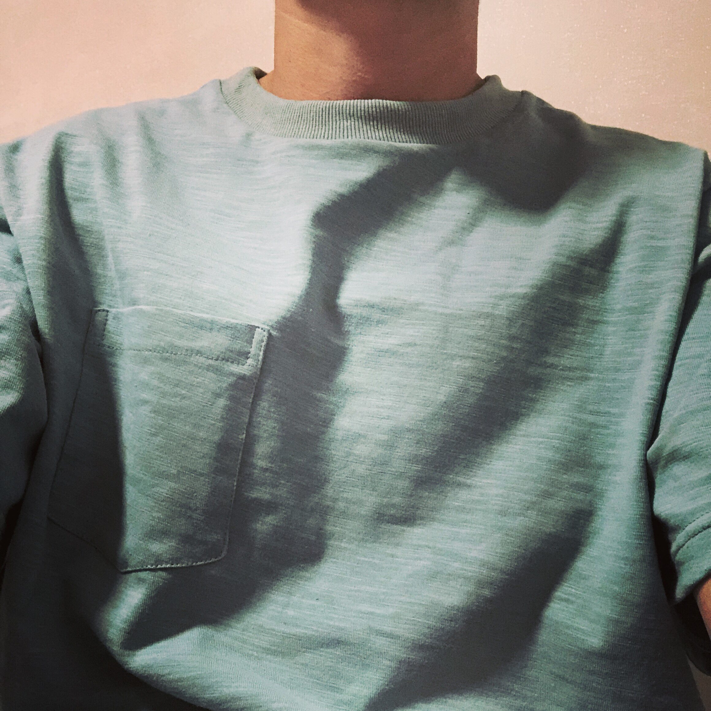 BTTJOB EDC POCKET TEE SEAFOAM  # 小绿口袋基础短袖#竹节棉