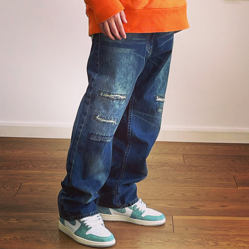 陈冠希牛仔vintage501JEANS赤耳