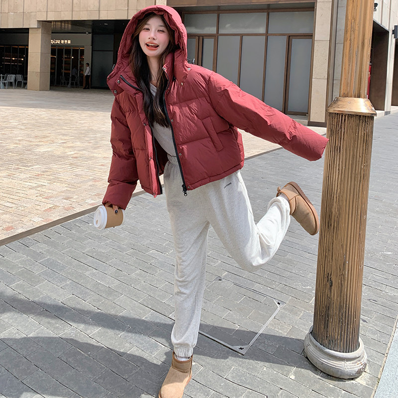 新款现货！小个子短款连帽羽绒服女浙宝180A/货号1829/p255控358,女装羽绒服,浙宝180A