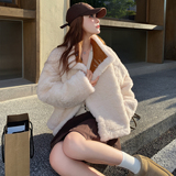 新款现货！冬季加绒双面穿短外套浙宝180A/货号M017/P195/K285，女装短外套，浙宝180A